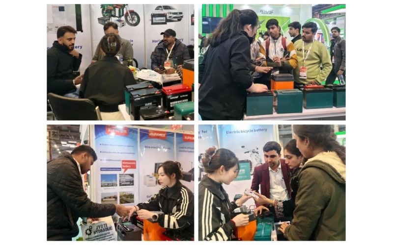 火爆開幕！旭派電池閃耀印度國際電動車展，D179展位人氣爆棚！